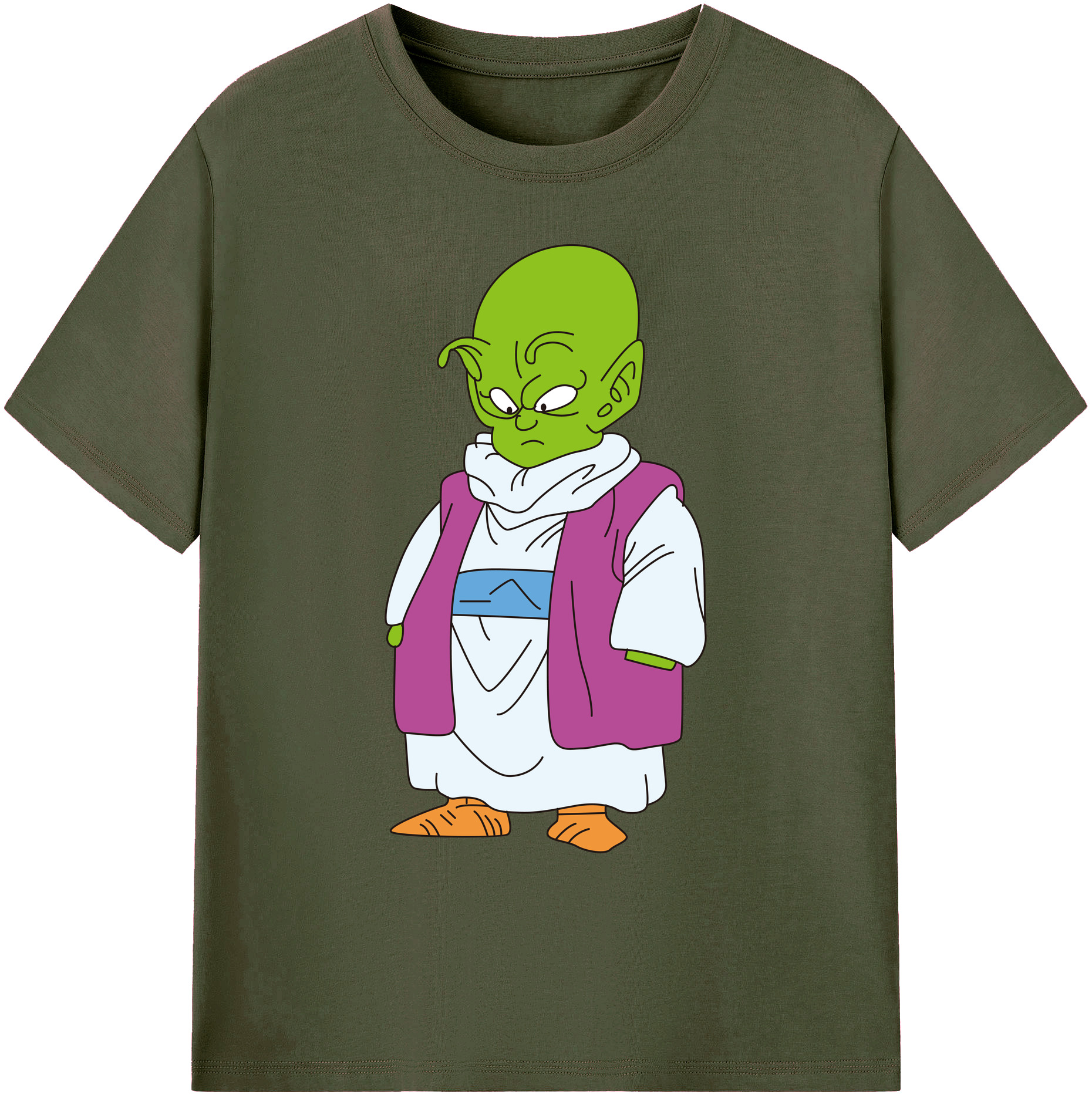 （画像用） ドラゴンボール ピッコロ DRAGON BALL Piccolo 綿100％ メンズ半袖Tシャツ｜肌触りやわらか＆通気性